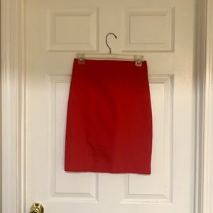 Express red skirt.